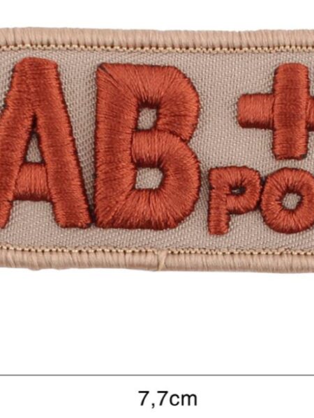 BLOEDGROEP AB+ STOF PATCH