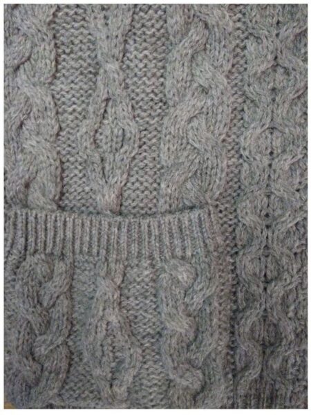 CABLE CARDIGAN WOLLEN VEST