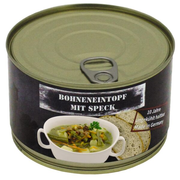 BONENSTOOFPOT MET SPEK IN BLIK - LANG HOUDBAAR