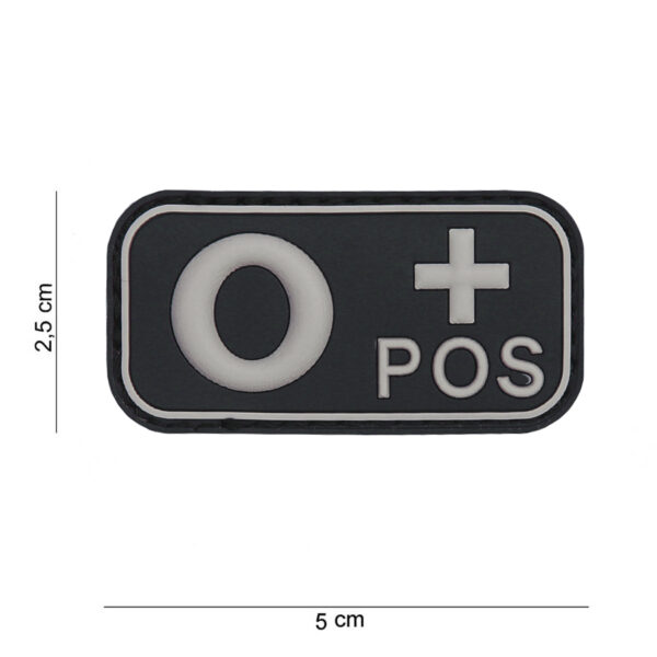 BLOEDGROEP O+ PVC PATCH