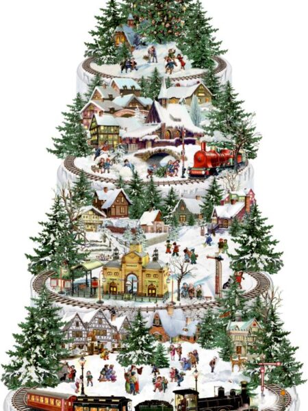 ADVENTSKALENDER SPOORBAAN door DENNENBOS