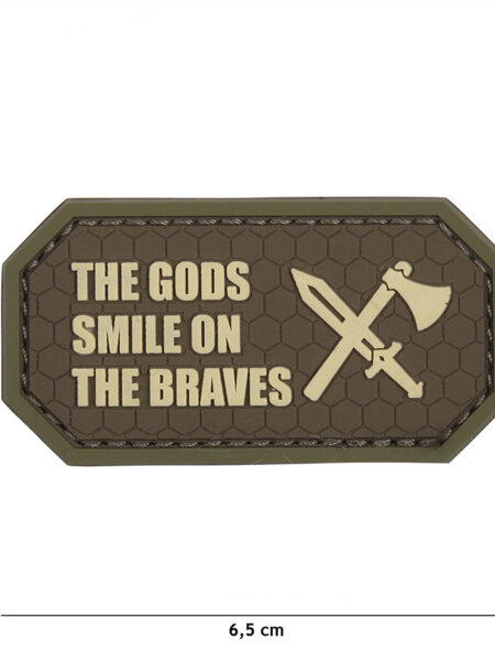 PATCH PVC 3D THE GODS SMILE ON THE BRAVE