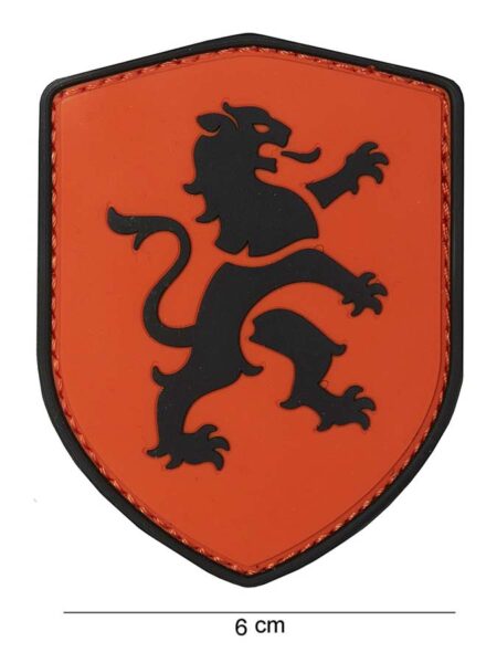PATCH PVC 3D SCHILD NEDERLANDSE LEEUW