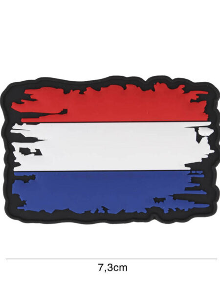 PATCH PVC NEDERLANDSE VLAG VINTAGE