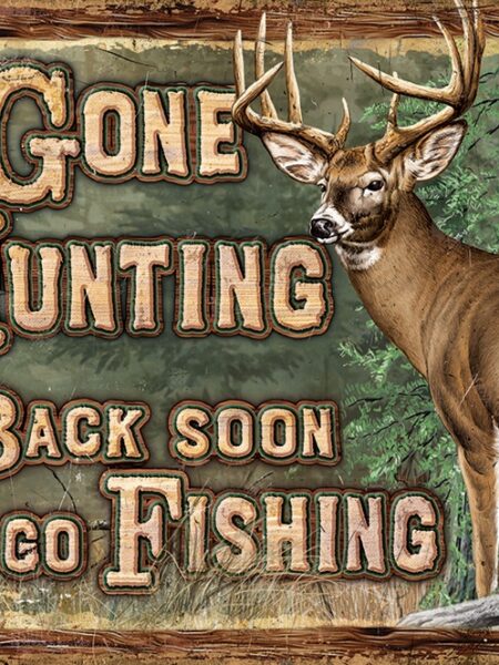 GONE HUNTING METALEN BORD