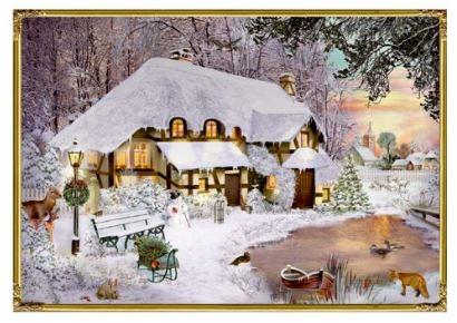 ADVENTSKALENDERKAART KERSTNACHT