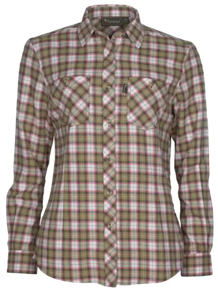 FELICIA FLANNEL BLOUSE PINEWOOD