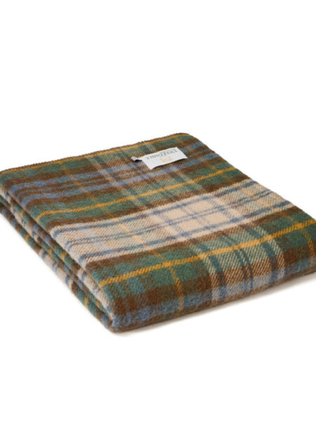 WOLLEN PLAID ANTIQUE DRESS GORDON TARTAN